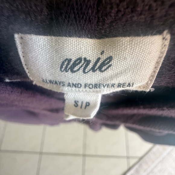 Aerie Soft Life Full Zip Sweatshirt Cool Berry S - Picture 2 of 6